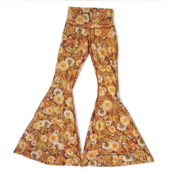 Teeki OG Sisters of the Sun Flower Power Flare Bell Bottom Long Retired Rare S - Picture 3 of 8